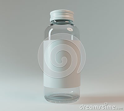 Generic Glass Medicine Bottle Stock Photo