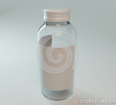 Generic Glass Medicine Bottle Stock Photo