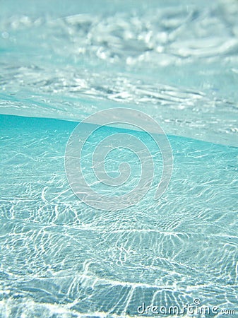 Clear Indian Ocean underwater Stock Photo