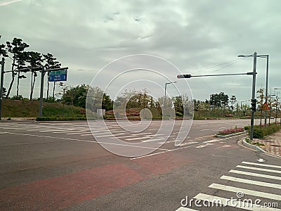 Junction in south of Korea Stock Photo