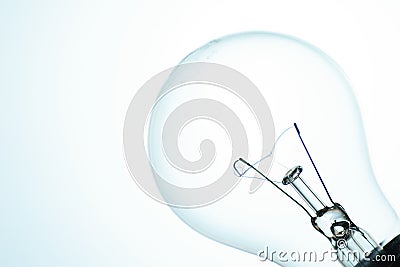 Clear light bulb Stock Photo