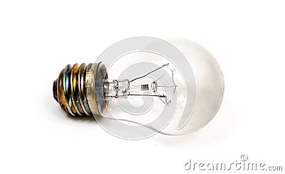 Clear light bulb, Idea. Stock Photo