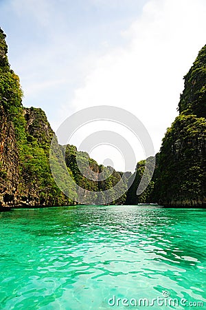 Clear sea in phuket Stock Photo