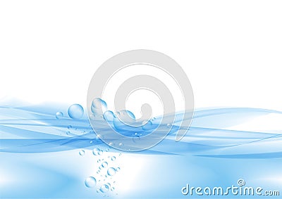 Clear water background Vector Illustration