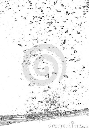 Clear Water Bubble Stock Photo