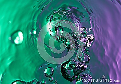 Clear water spash Stock Photo