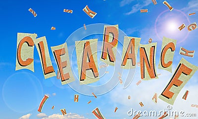 Clearance Stock Photo