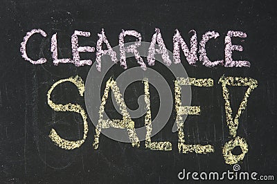 Clearance sale Stock Photo