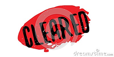 Cleared rubber stamp Vector Illustration