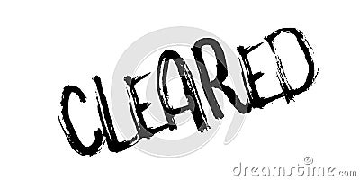 Cleared rubber stamp Vector Illustration