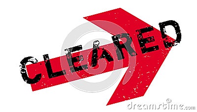 Cleared rubber stamp Vector Illustration