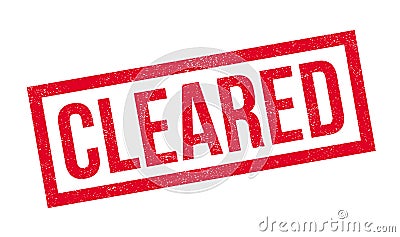 Cleared rubber stamp Stock Photo