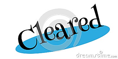 Cleared rubber stamp Vector Illustration
