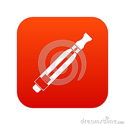 Clearomizer icon digital red Vector Illustration