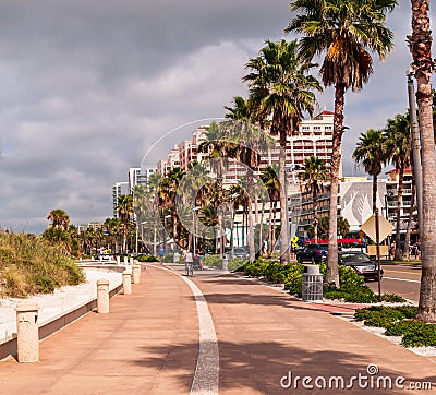 Clearwater Beach, Florida, USA 11/6/19 Hotels along the beach Editorial Stock Photo