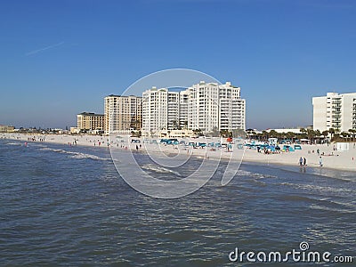 Clearwater beach, just voted the 1 beach in America Stock Photo