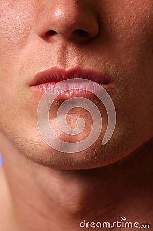 Cleft chin Stock Photo