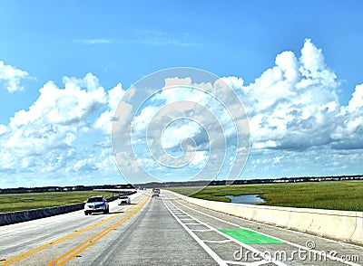 Clements ferry road south caroline usa transportation Editorial Stock Photo