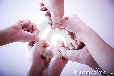 Clenched fists Stock Photo