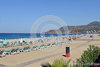 Cleopatra Beach of Alanya, Turkey Editorial Stock Photo