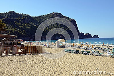 Cleopatra Beach of Alanya, Turkey Editorial Stock Photo