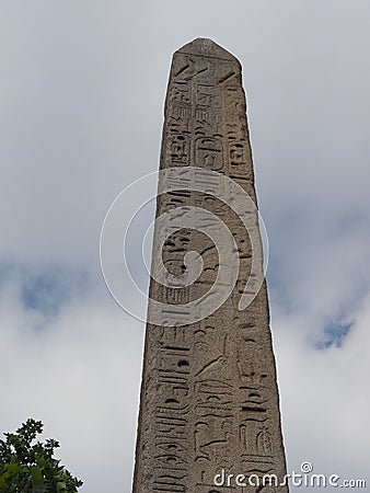 Cleopatra Needle Egyptian obelisk in London Stock Photo