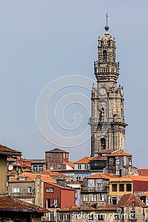 Clerics Tower in Porto, Portugal Stock Photo