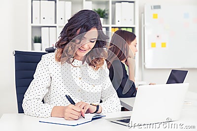 Clerks working at office Stock Photo