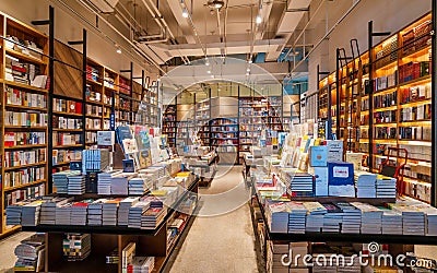 Clessence Bookstore in Chongqing Editorial Stock Photo