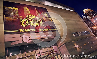 Cleveland Cavaliers banner Editorial Stock Photo