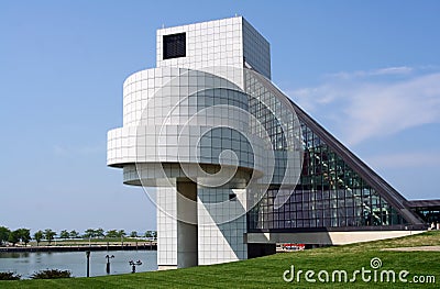 Cleveland Rock and Roll Hall of Fame Stock Photo