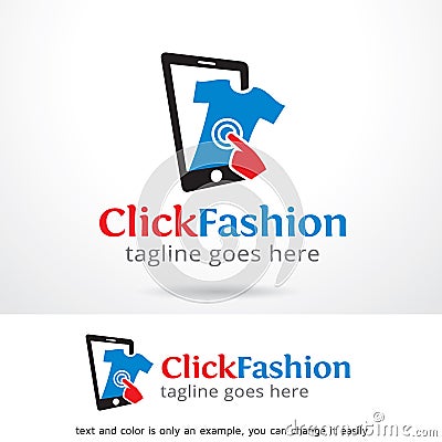 Click Fashion Logo Template Design Vector Vector Illustration