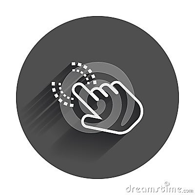 Click hand icon. Vector Illustration