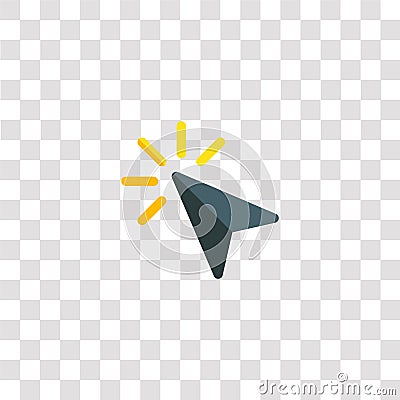 click icon sign and symbol. click color icon for website design and mobile app development. Simple Element from selection and Vector Illustration