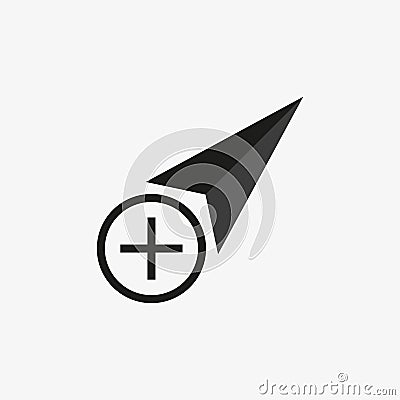 Click vector icon, cursor symbol with cancel sign. Cursor arrow icon and close, delete, remove symbol. Vector illustration Vector Illustration