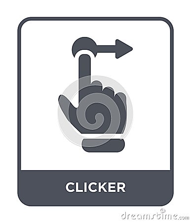 clicker icon in trendy design style. clicker icon isolated on white background. clicker vector icon simple and modern flat symbol Vector Illustration
