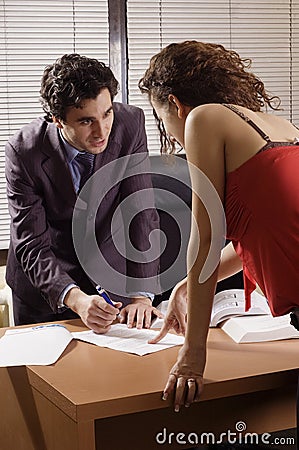 Client and bussines man Stock Photo