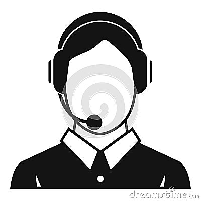 Client services , phone assistance icon Vector Illustration