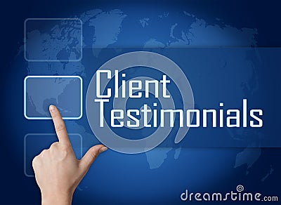 Client Testimonials Stock Photo