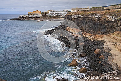Clif in Callo salvaje, Tenerife Canary islands Stock Photo