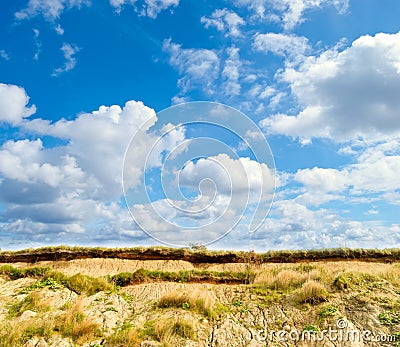 Cliff on the Baltic coast Stock Photo