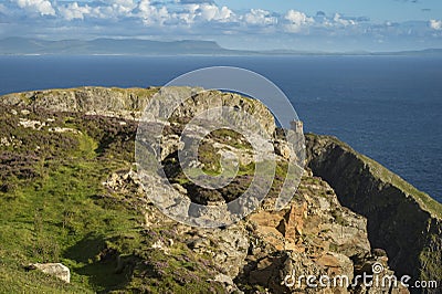 A cliff at Sliabh Liag, Co. Donegal on a sunny day Stock Photo