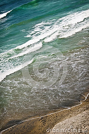 Cliff View, Pacific Ocean, California Stock Photo