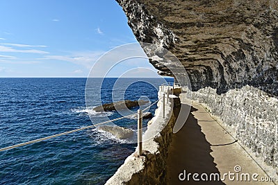 Cliffs of Bonifacio, Corsica Stock Photo