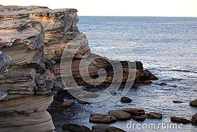 Cliffs of Botany Bay Stock Photo