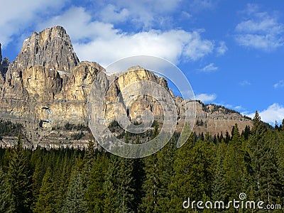 Cliffs of Castle Mountain Stock Photo