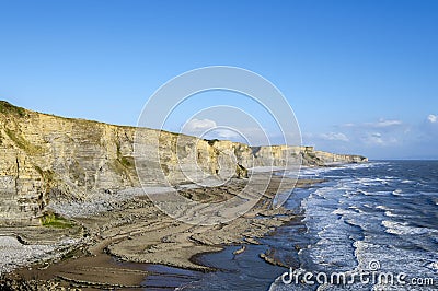 Dunraven Bay Cliffs Stock Photo