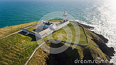 Galley head lighthouse. county Cork. Ireland Stock Photo