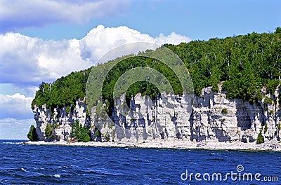 Cliffs and Harbor at Fayette 61310 Stock Photo