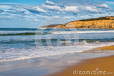 The cliffs at Jan Juc beach, Great Ocean Road, Victoria, Australia Stock Photo